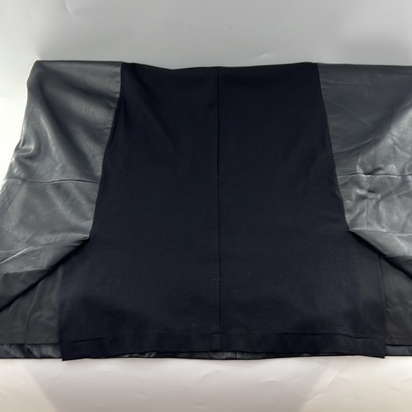 Who What Wear Faux Leather Knit Dress - Picture 9 of 11